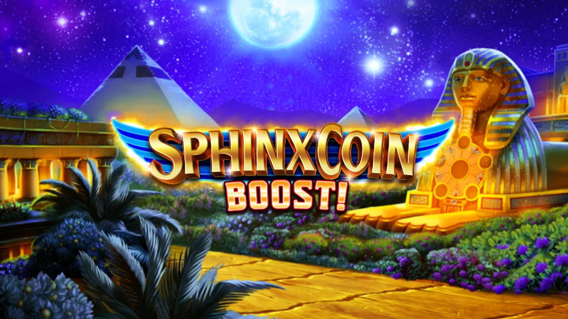 The promotional header for Sphinx Coin Boost!, an online slot game on Betty.ca.