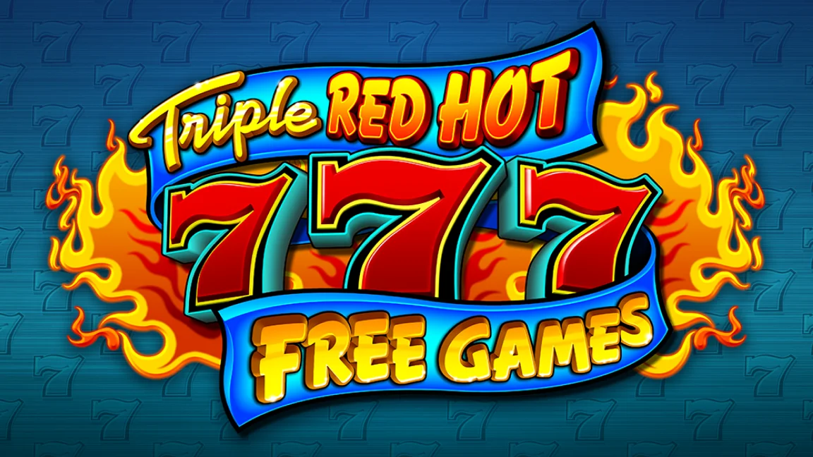 The promotional header for Triple Red Hot 7's Free Games, an online slot game on Betty.ca.