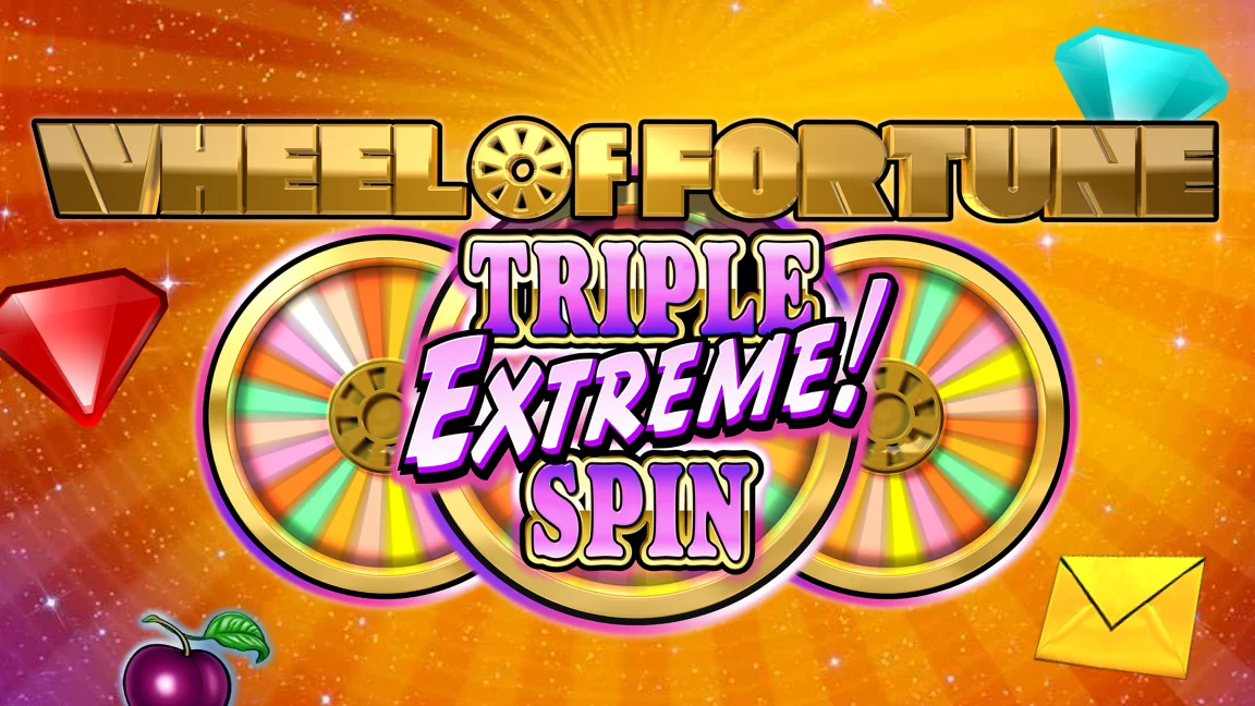 The promotional header for Wheel of Fortune Triple Extreme Spin, an online slot game on Betty.ca.