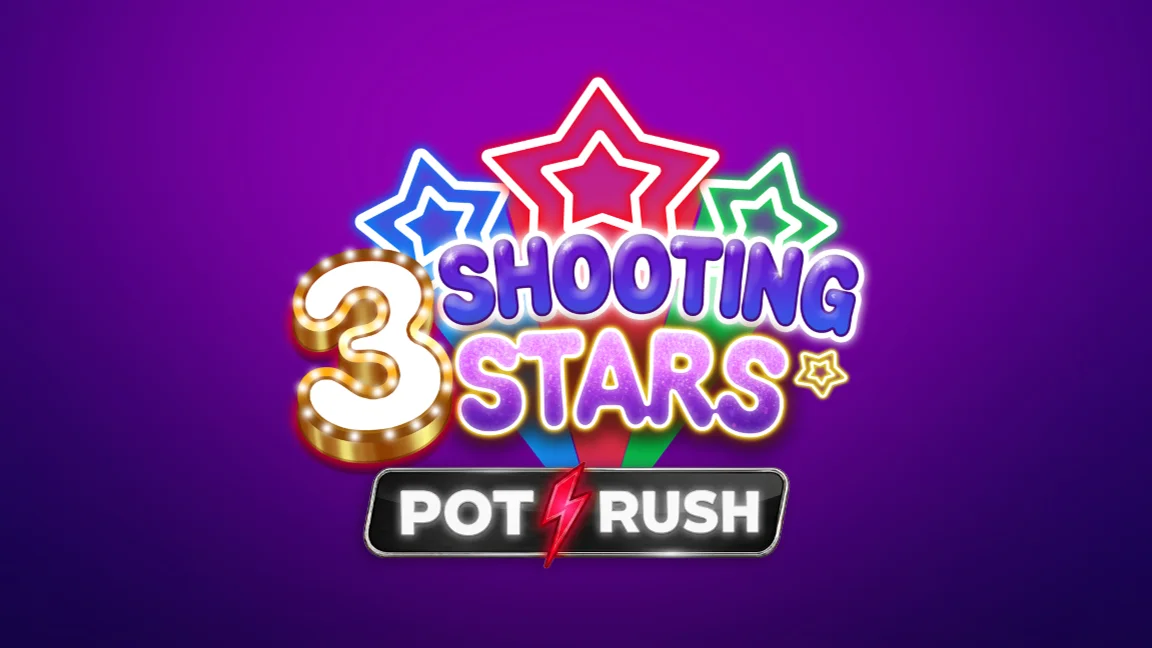 The promotional header for 3 Shooting Stars, an online slot game on Betty.ca.