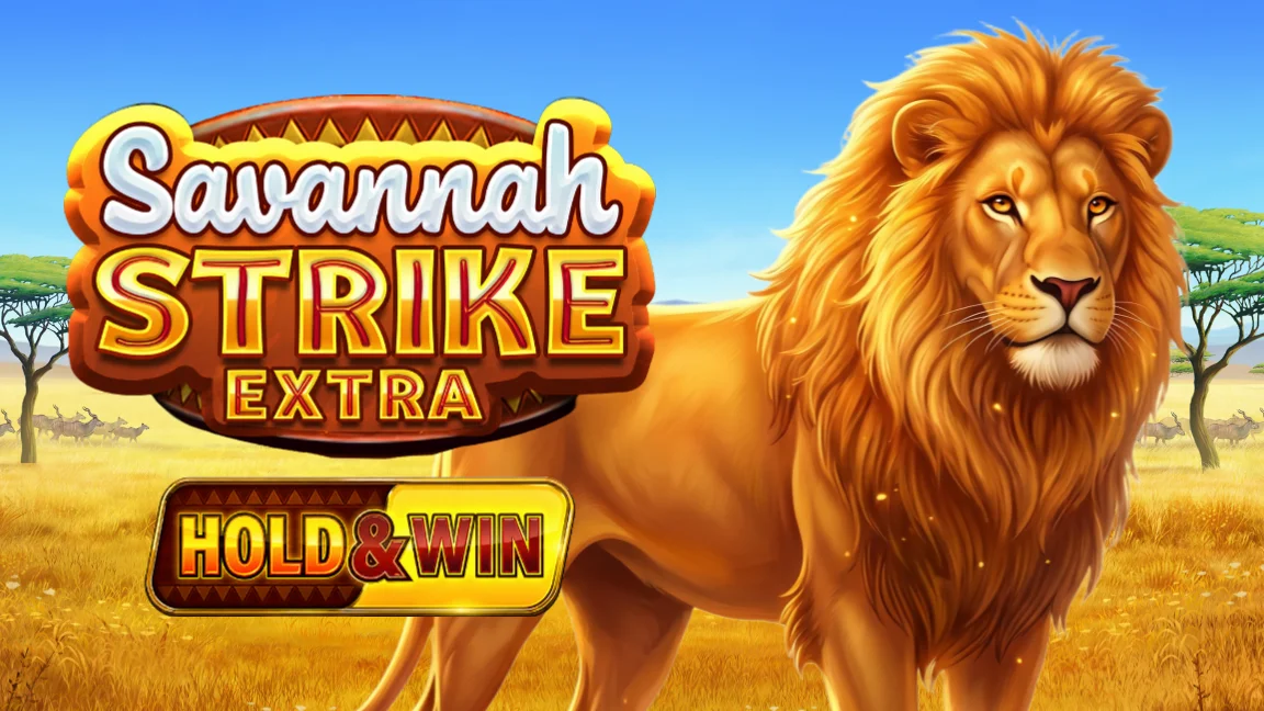 The promotional header for Savannah Strike Extra, an online slot game on Betty.ca.