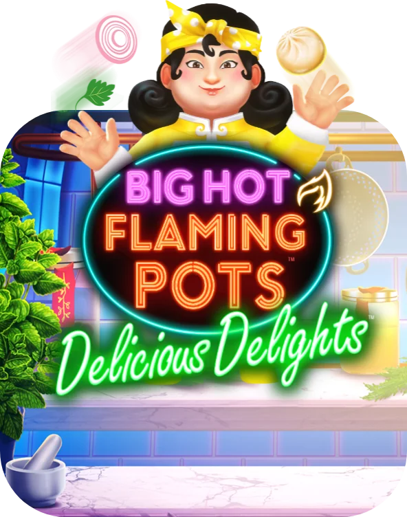 Big Hot Flaming Pots Delicious Delights