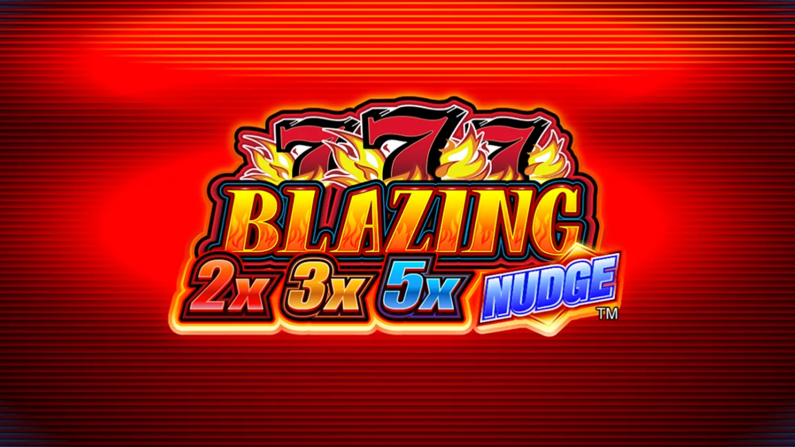 The promotional header for Blazing 7s 2x3x5x Nudge, an online slot game on Betty.ca.