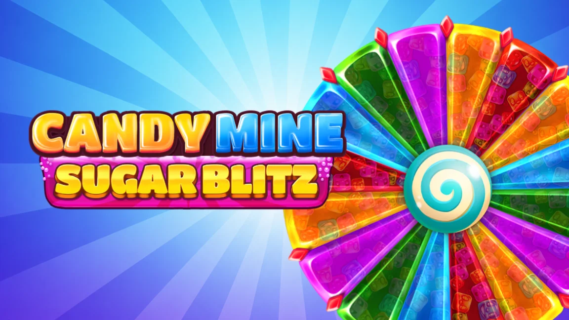 The promotional header for Candy Mine Sugar Blitz, an online slot game on Betty.ca.