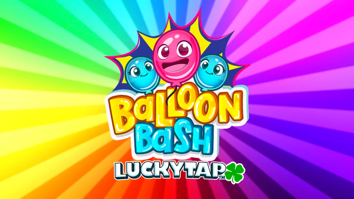 The promotional header for Balloon Bash LuckyTap™, an online slot game on Betty.ca.