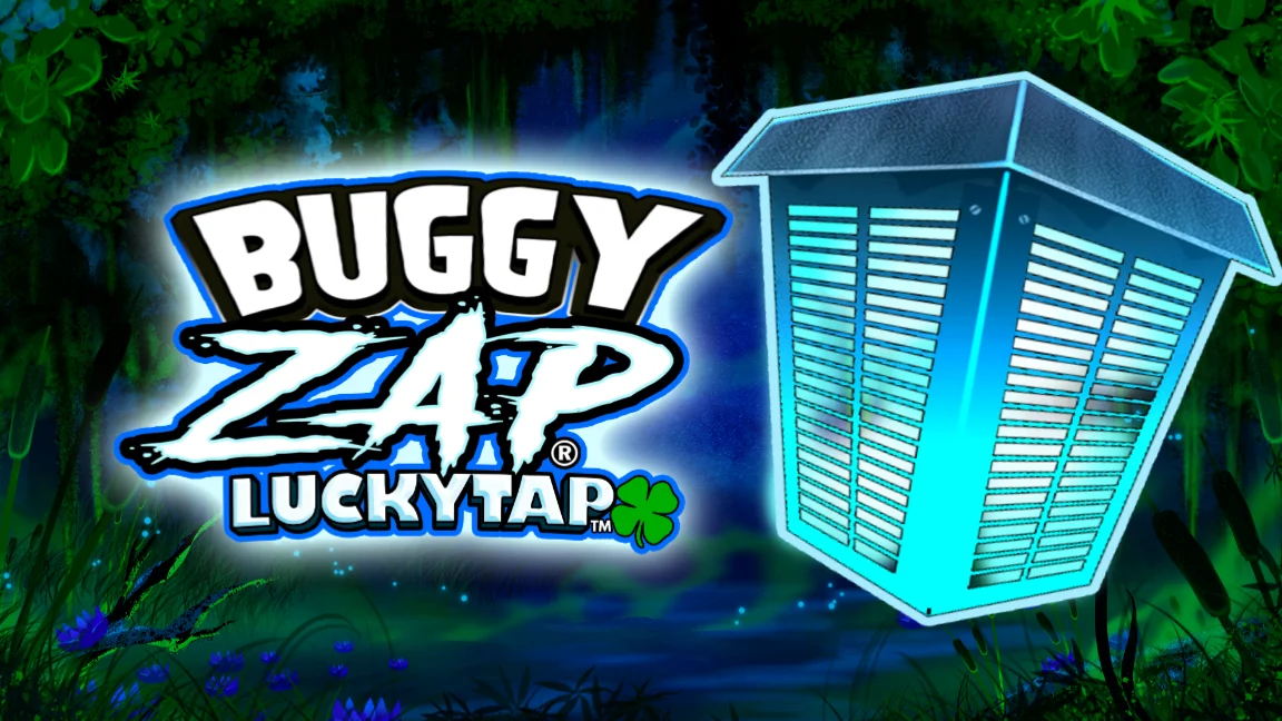 The promotional header for Buggy Zap LuckyTap™, an online slot game on Betty.ca.