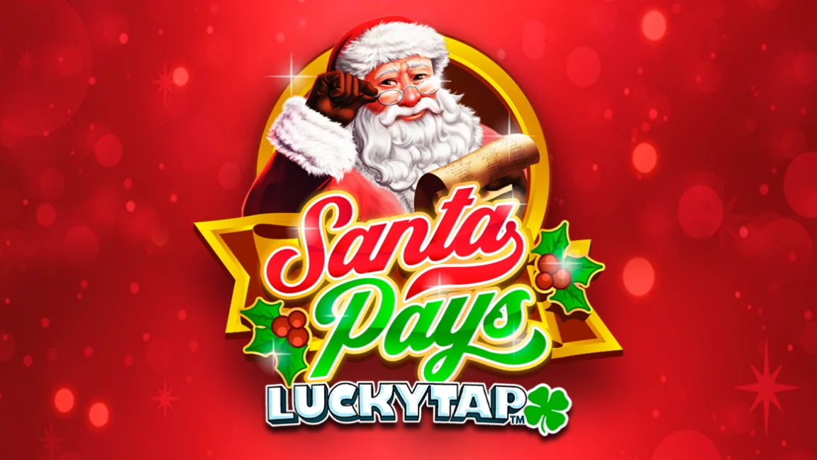 The promotional header for Santa Pays LuckyTap™, an online slot game on Betty.ca.