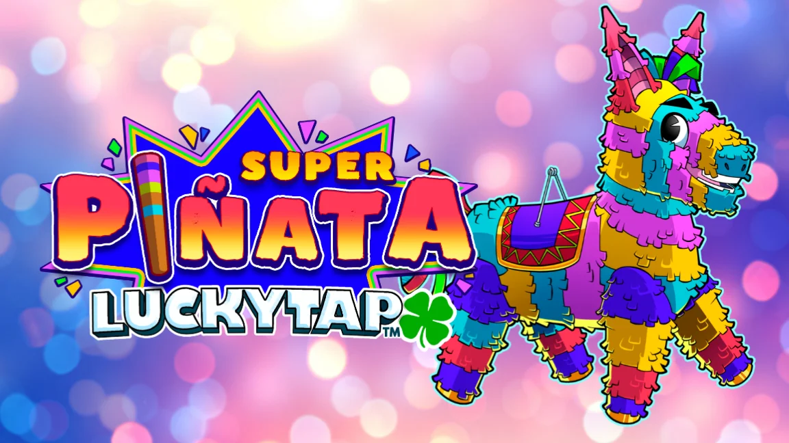 The promotional header for Super Pinata LuckyTap™, an online slot game on Betty.ca.