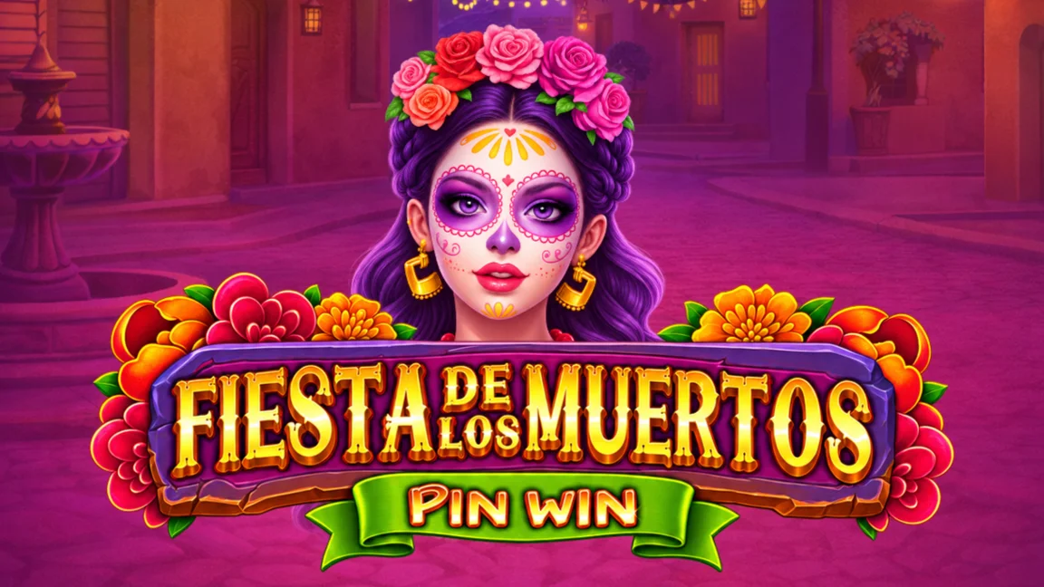 The promotional header for Fiesta de los Muertos, an online slot game on Betty.ca.