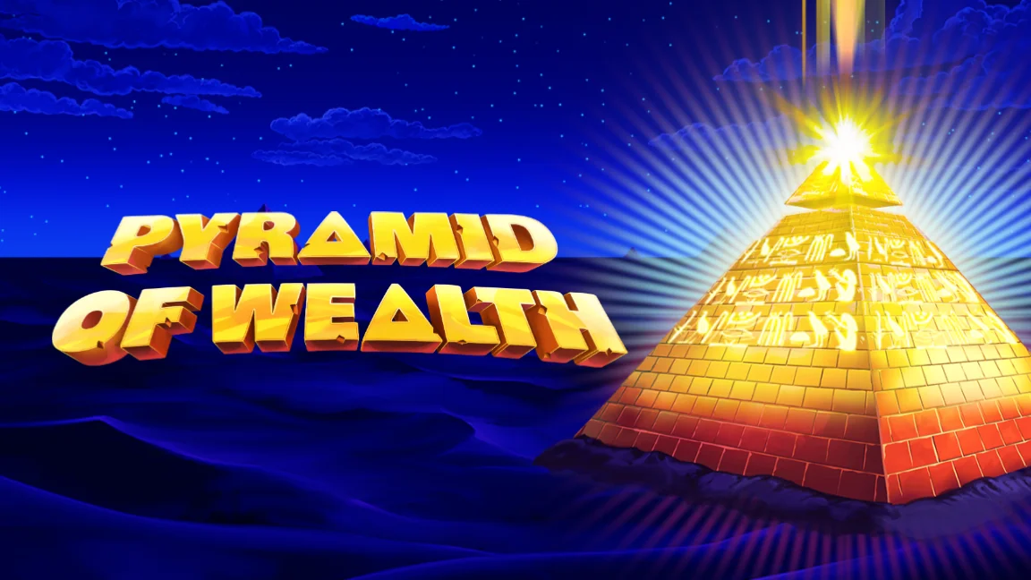 The promotional header for Pyramid of Wealth, an online slot game on Betty.ca.
