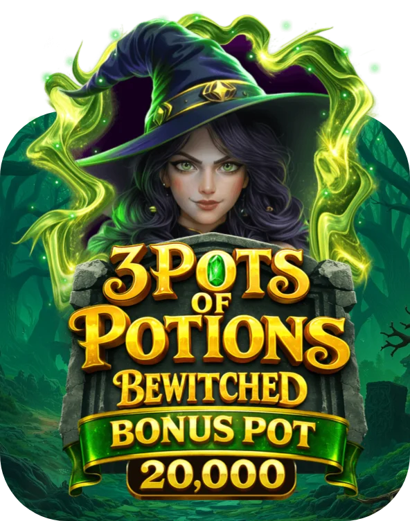 3 Pots of Potions Bewitched Bonus Pot 20,000