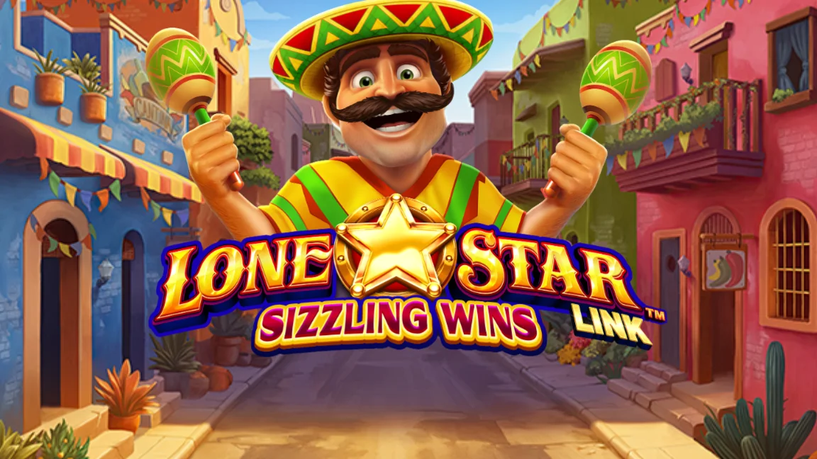 The promotional header for Lone Star Link™ - Sizzling Wins, an online slot game on Betty.ca.
