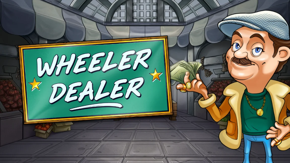 The promotional header for Wheeler Dealer Buy Bonus, an online slot game on Betty.ca.