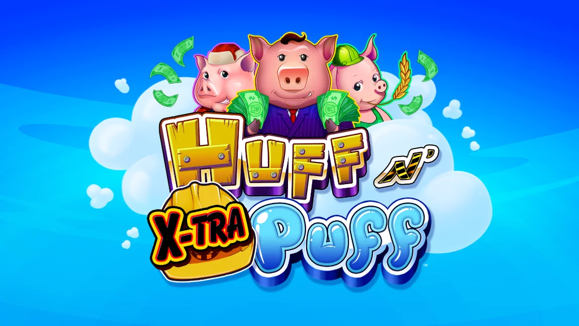 The promotional header for Huff N Xtra Puff, an online slot game on Betty.ca.