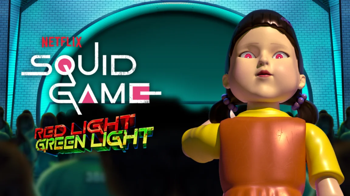 The promotional header for Squid Game Red Light Green Light, an online slot game on Betty.ca.