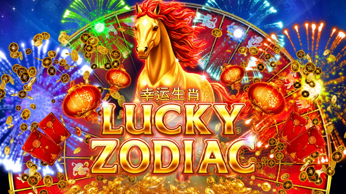 The promotional header for Lucky Zodiac, an online slot game on Betty.ca.
