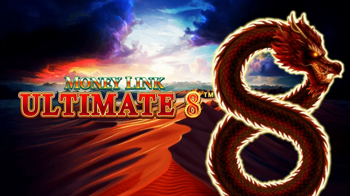 The promotional header for Money Link Ultimate 8, an online slot game on Betty.ca.