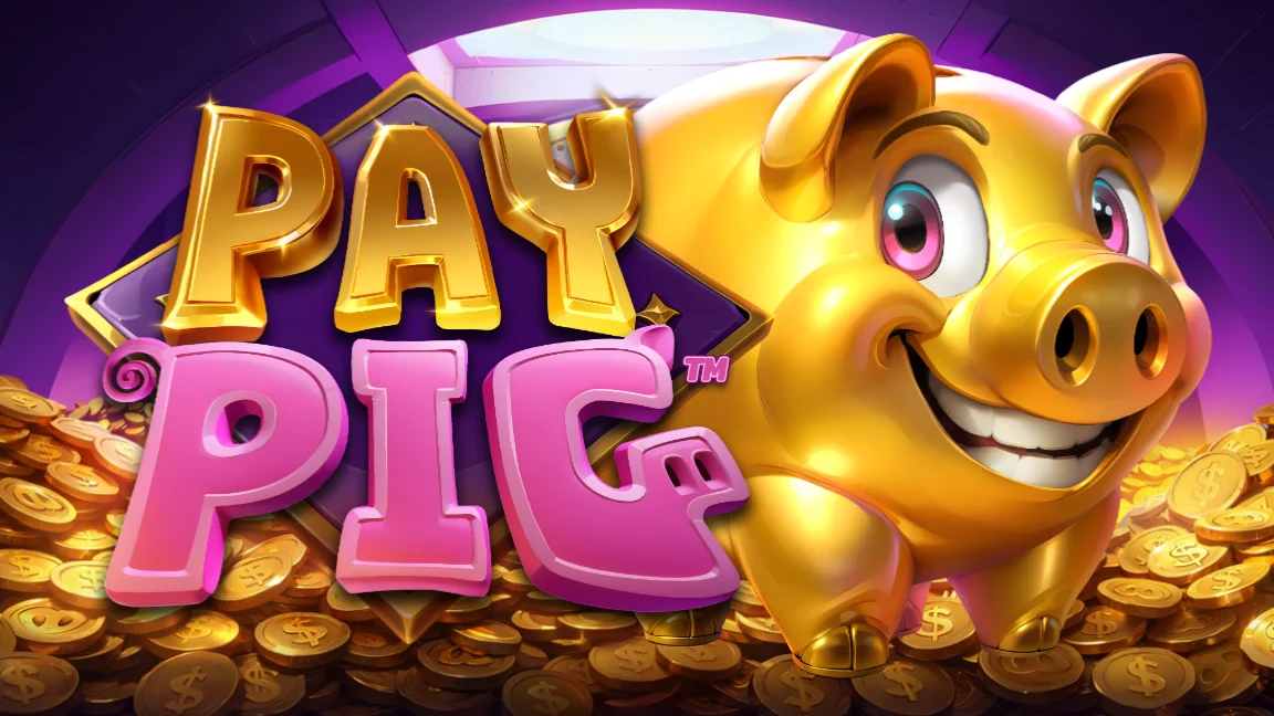 The promotional header for Pay Pig, an online slot game on Betty.ca.