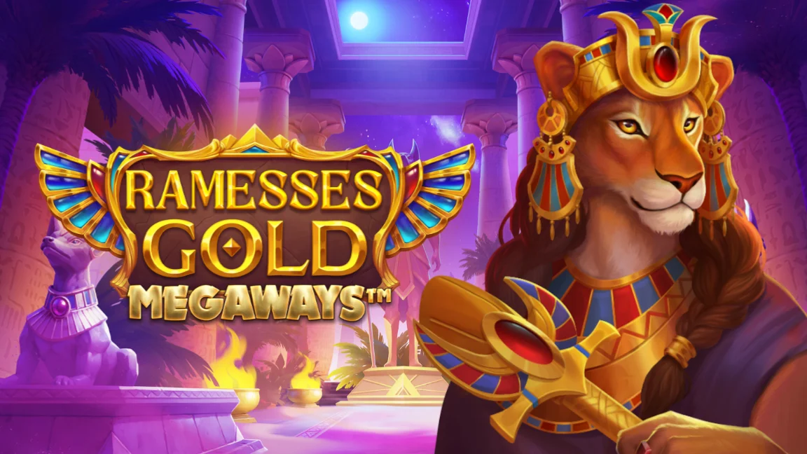 The promotional header for Ramesses Gold Megaways, an online slot game on Betty.ca.
