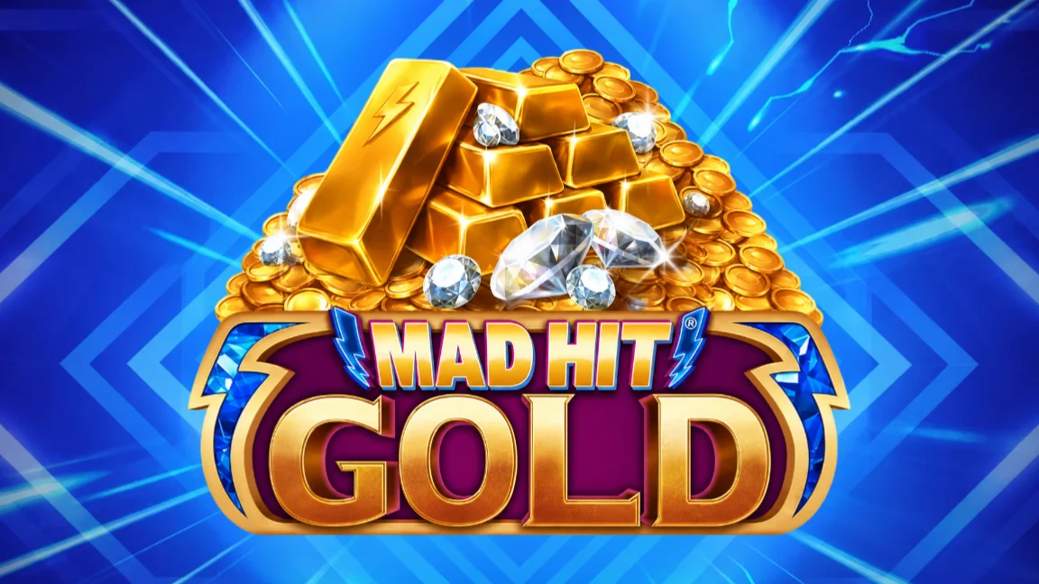 The promotional header for Mad Hit Gold, an online slot game on Betty.ca.