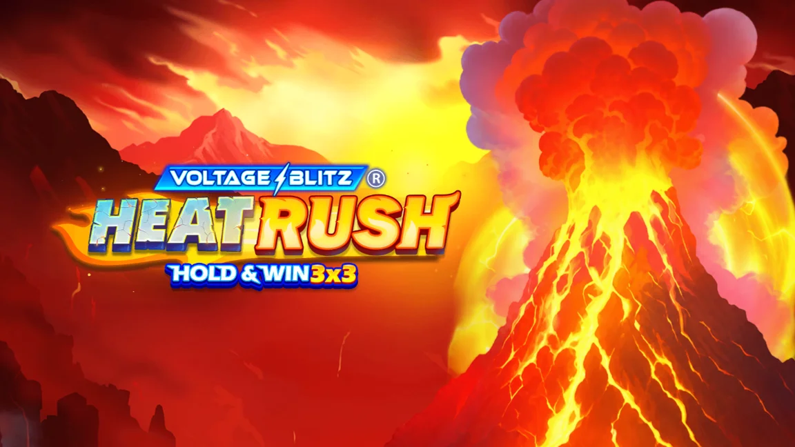 The promotional header for Voltage Blitz Heat Rush, an online slot game on Betty.ca.