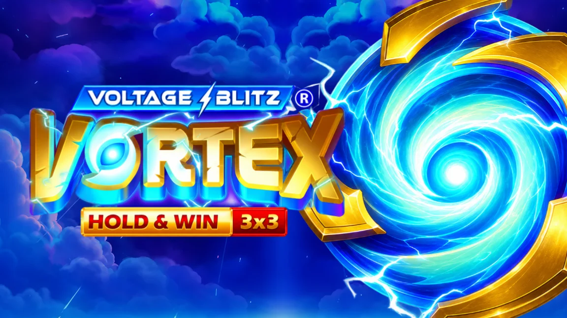 The promotional header for Voltage Blitz Vortex, an online slot game on Betty.ca.