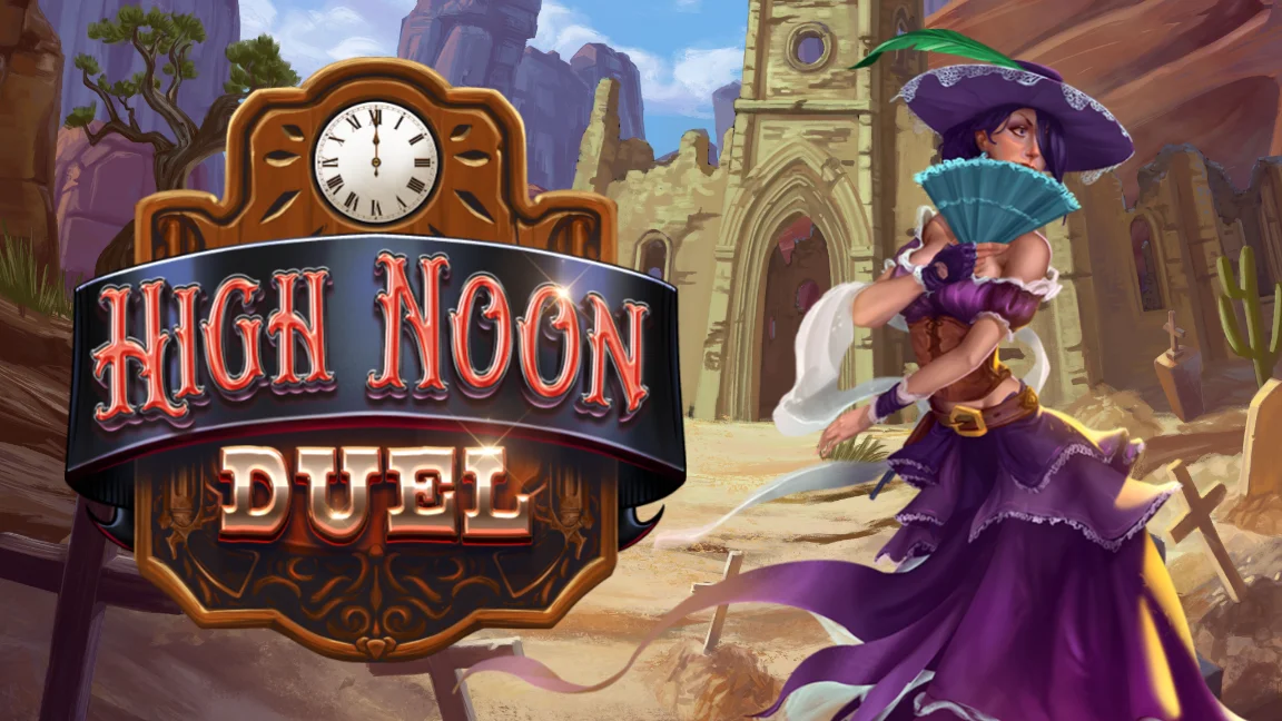 The promotional header for High Noon Duel, an online slot game on Betty.ca.