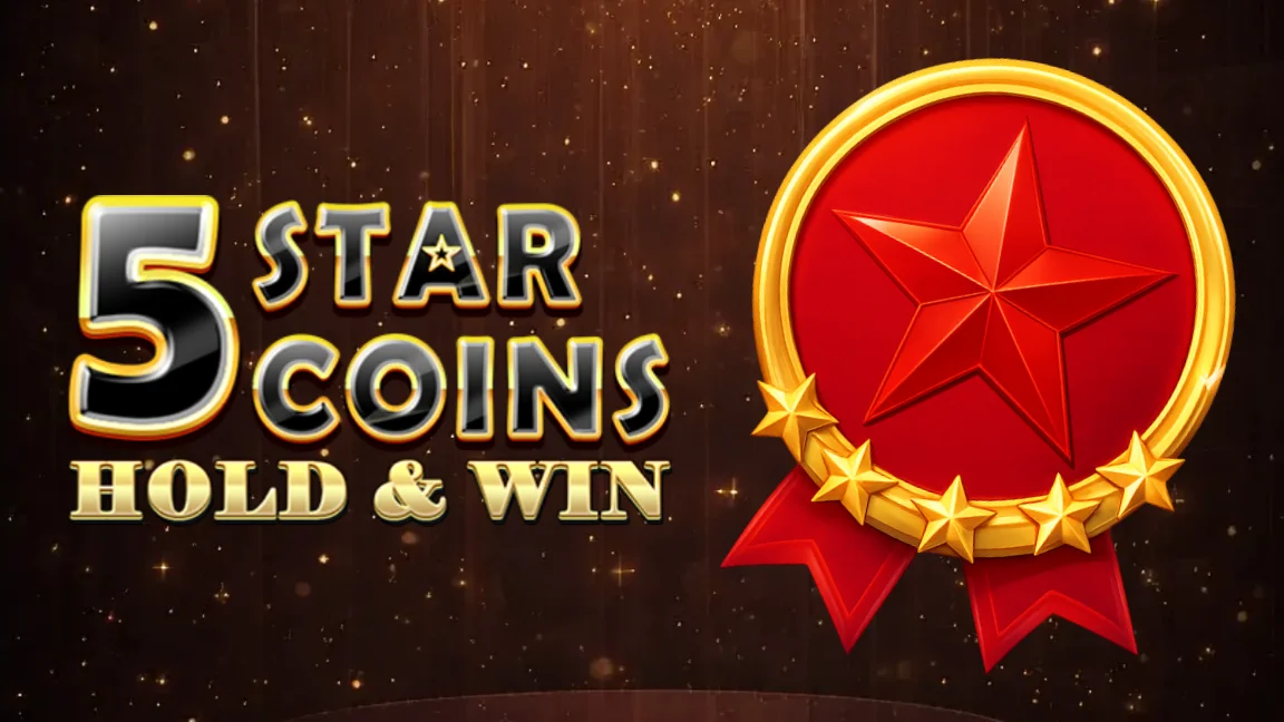 The promotional header for 5 Star Coins: Hold & Win, an online slot game on Betty.ca.
