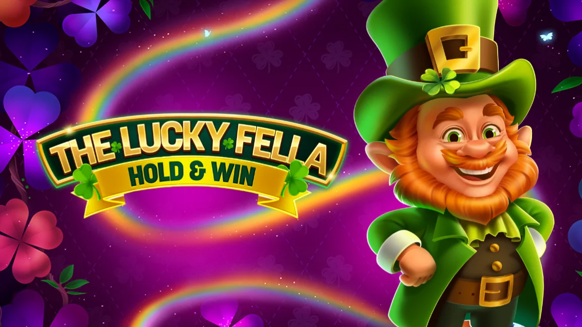 The promotional header for The Lucky Fella: Hold & Win, an online slot game on Betty.ca.