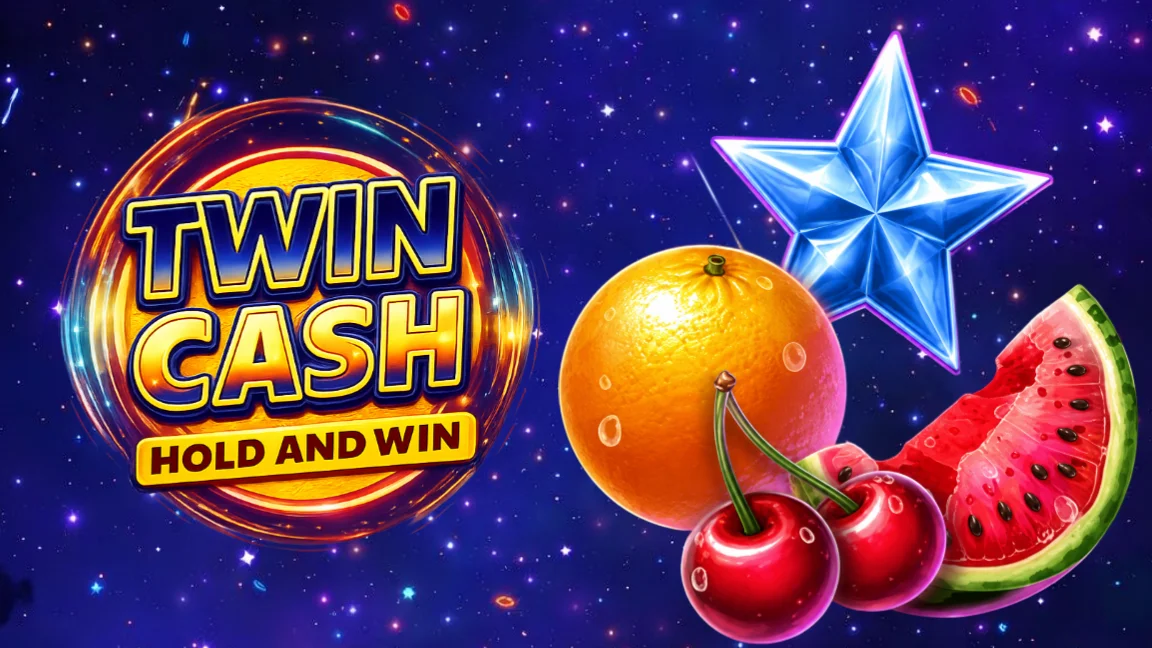 The promotional header for Twin Cash: Hold & Win, an online slot game on Betty.ca.