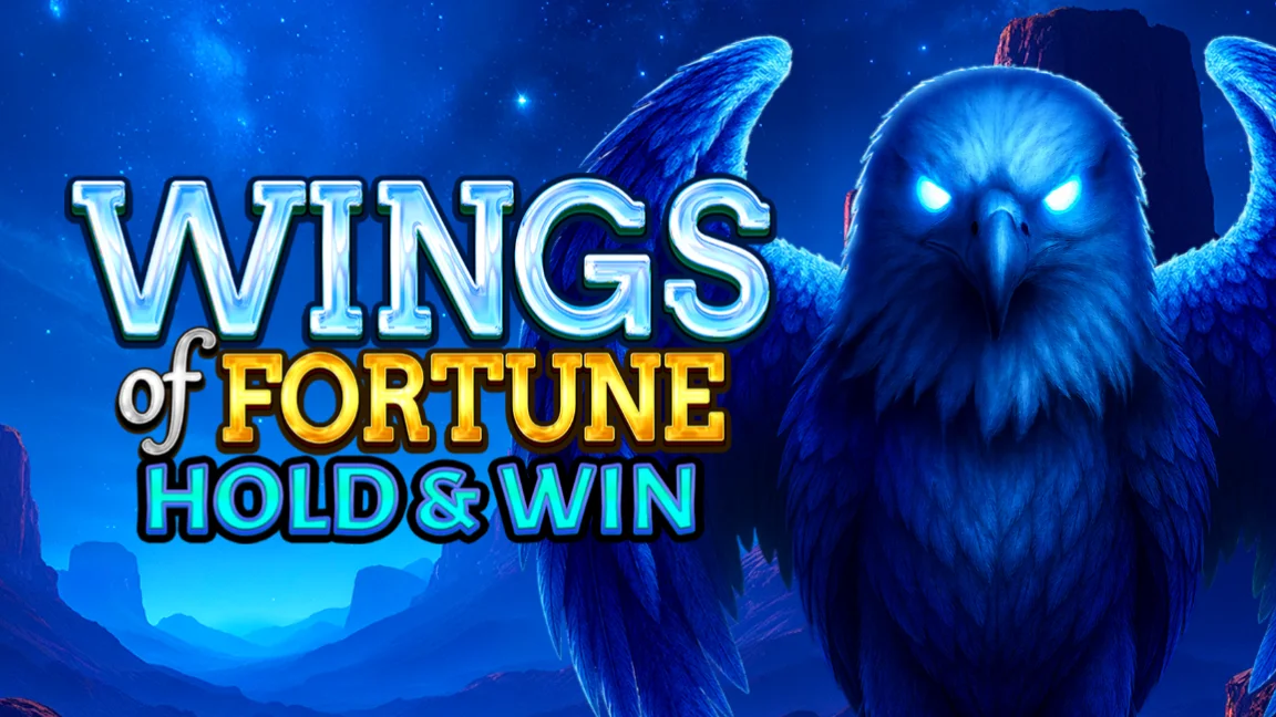 The promotional header for Wings of Fortune: Hold & Win, an online slot game on Betty.ca.