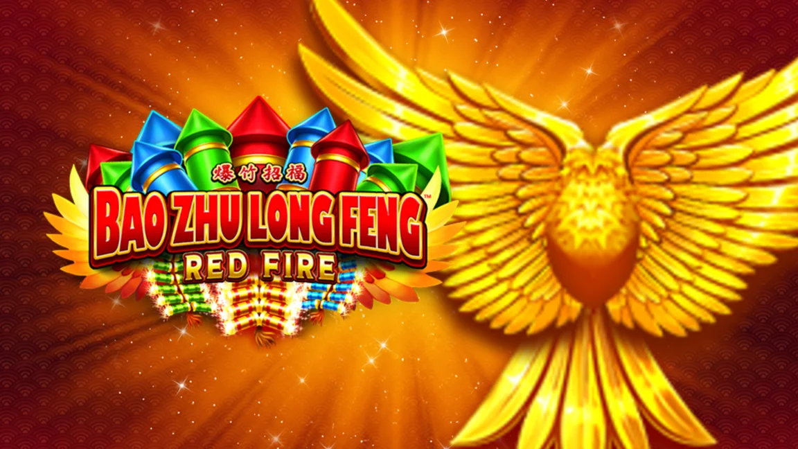 The promotional header for Bao Zhu Long Feng Red Fire, an online slot game on Betty.ca.