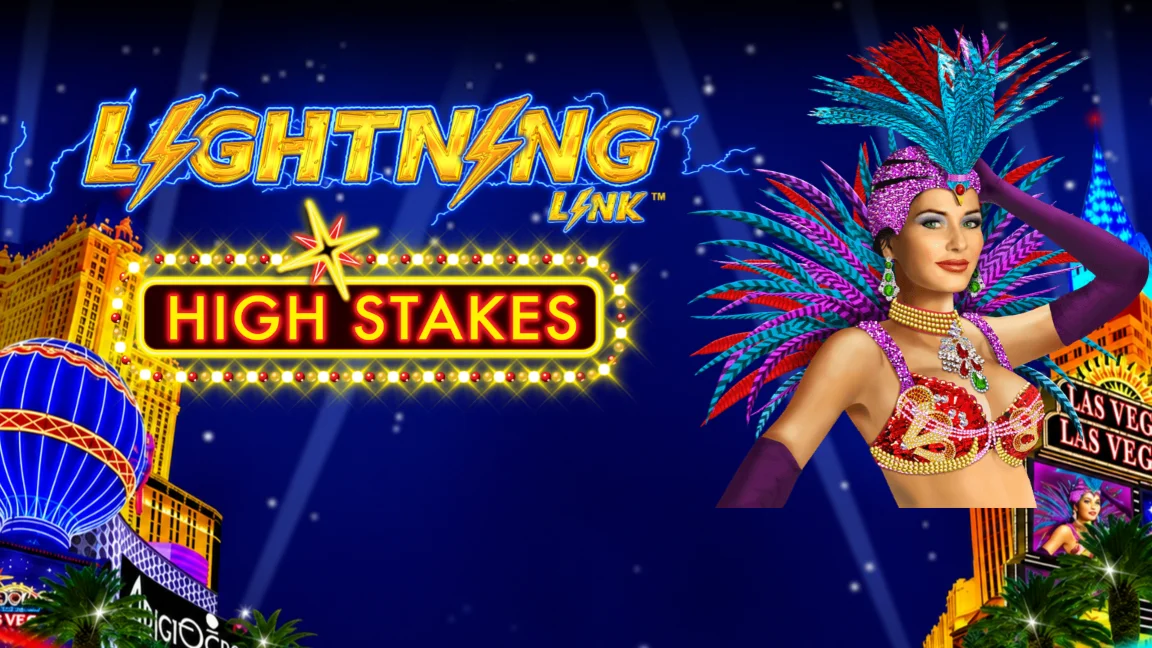 The promotional header for Lightning Link High Stakes, an online slot game on Betty.ca.