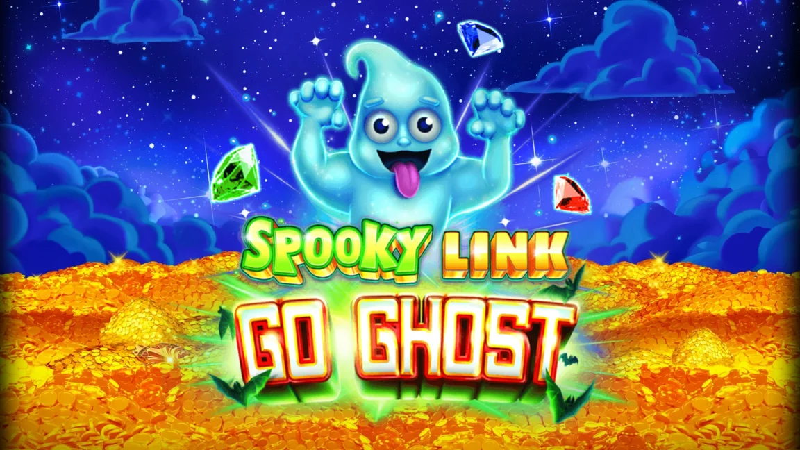 The promotional header for Spooky Link Go Ghost, an online slot game on Betty.ca.