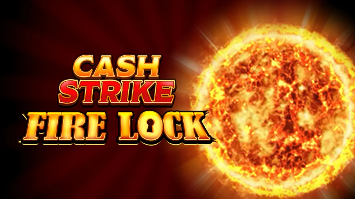 The promotional header for Cash Strike Fire Lock, an online slot game on Betty.ca.