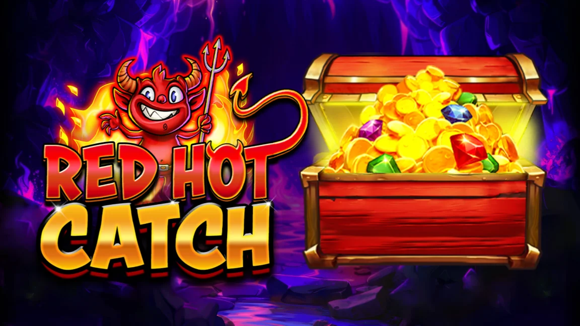 The promotional header for Red Hot Catch, an online slot game on Betty.ca.