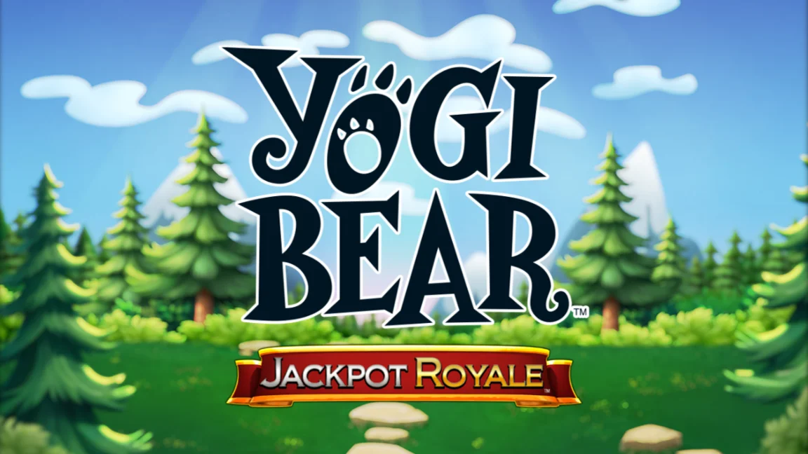 The promotional header for Yogi Bear Jackpot Royale, an online slot game on Betty.ca.