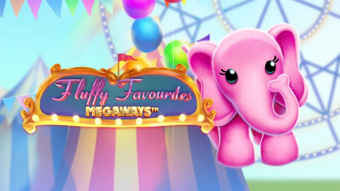 The promotional header for Fluffy Favourites Megaways, an online slot game on Betty.ca.