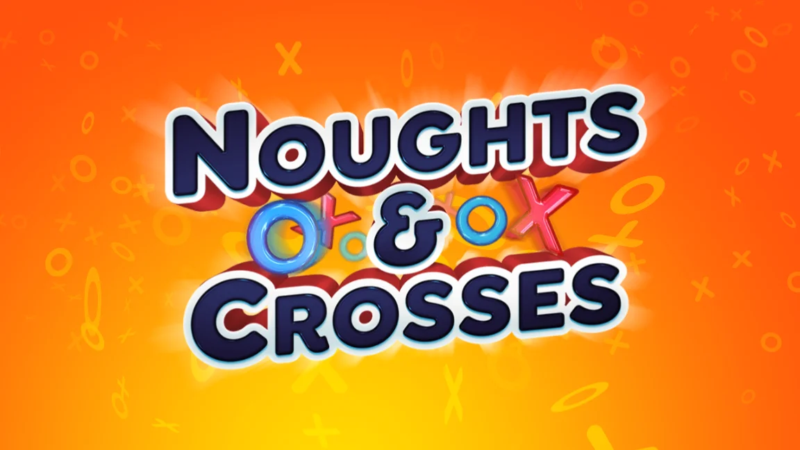 The promotional header for Noughts And Crosses, an online slot game on Betty.ca.