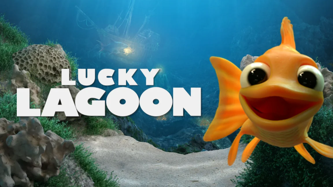 The promotional header for Lucky Lagoon, an online slot game on Betty.ca.