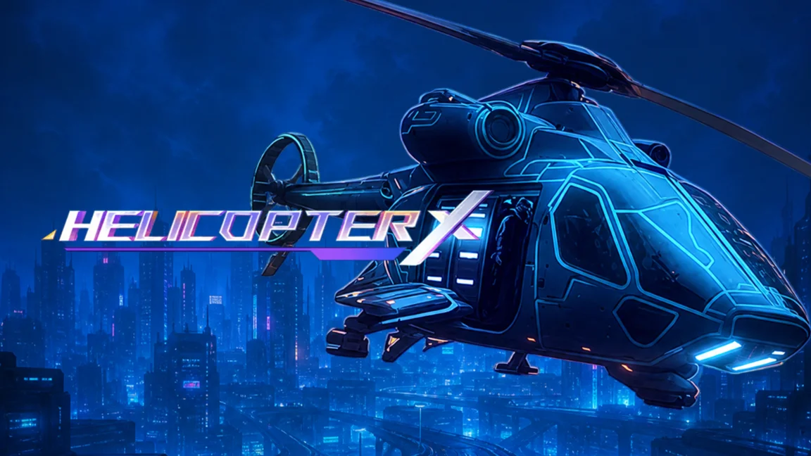 The promotional header for HelicopterX, an online slot game on Betty.ca.