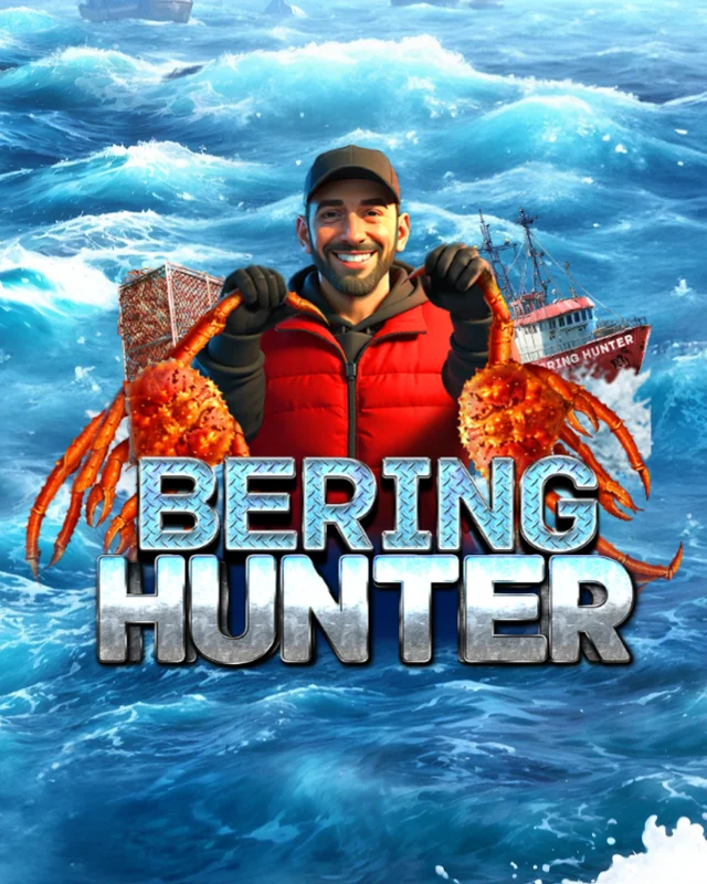 The promotional header for Bering Hunter, an online slot game on Betty.ca.