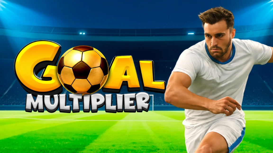 The promotional header for Goal Multiplier, an online slot game on Betty.ca.