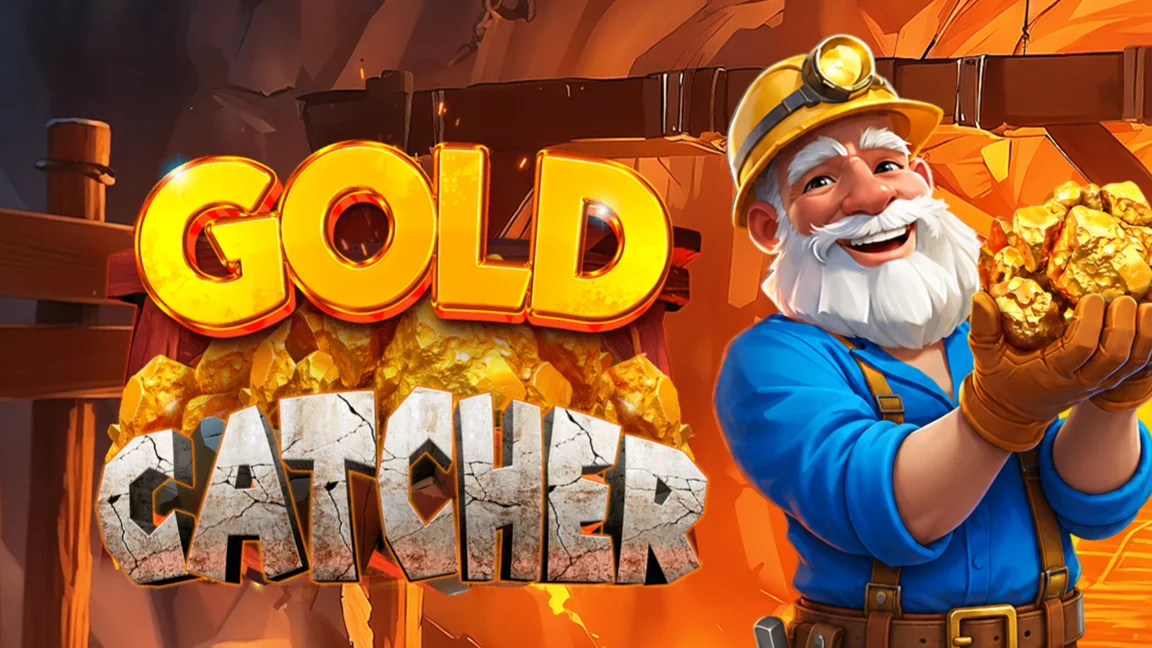 The promotional header for Gold Catcher, an online slot game on Betty.ca.