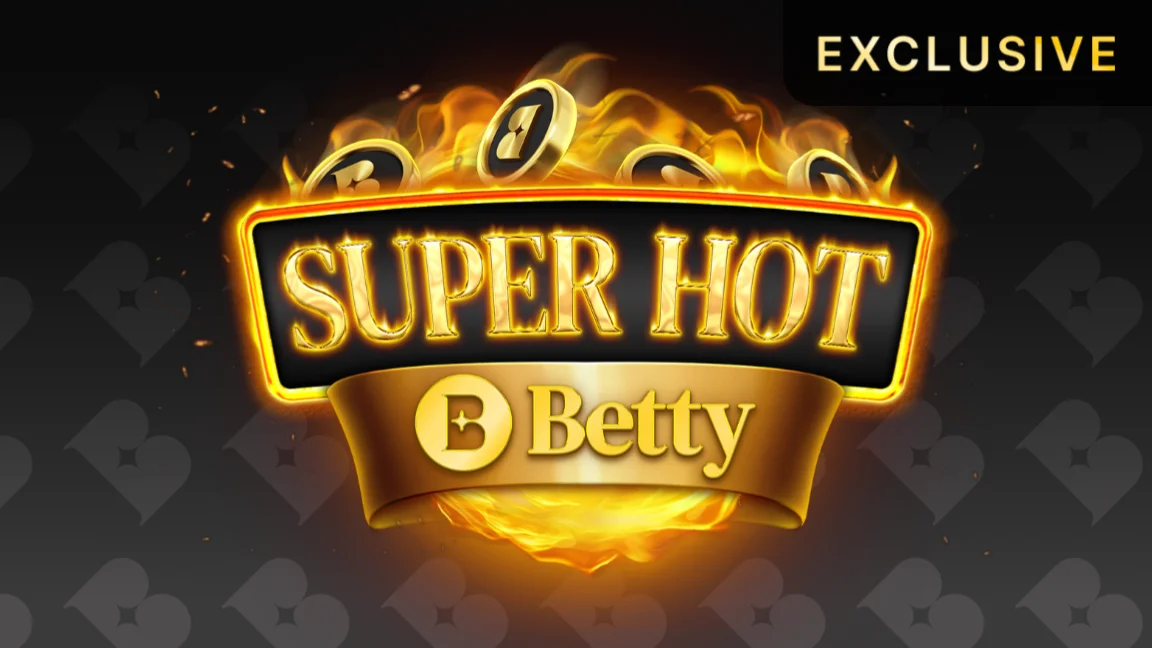 The promotional header for Super Hot Betty, an online slot game on Betty.ca.