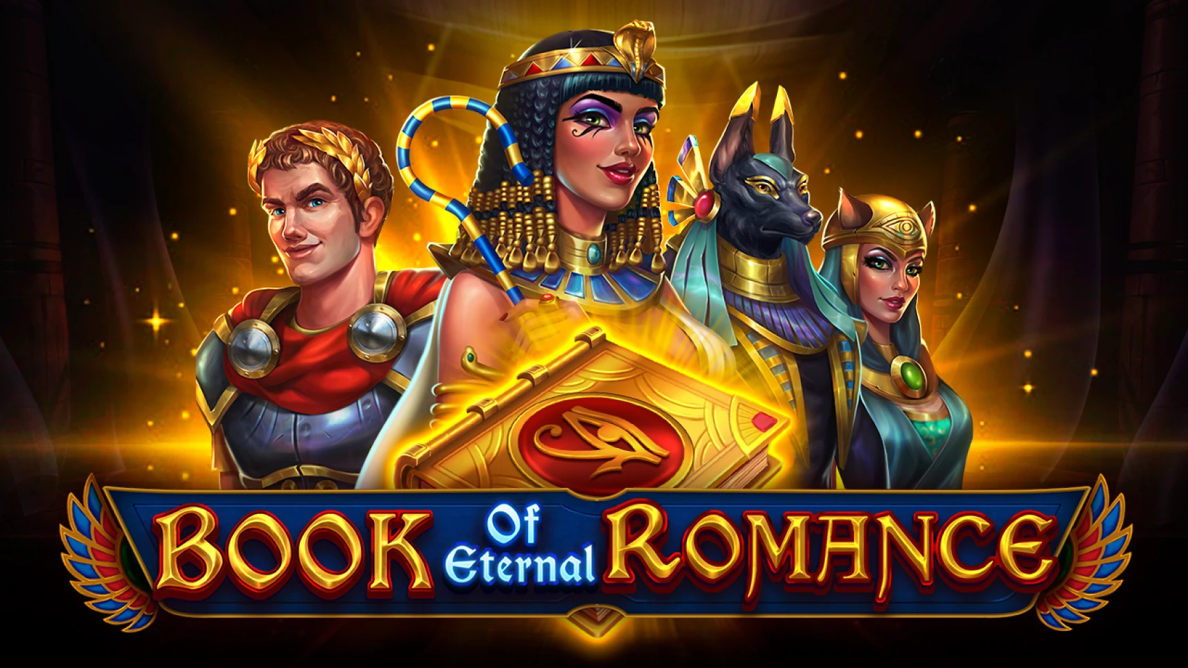 The promotional header for Book of Eternal Romance, an online slot game on Betty.ca.