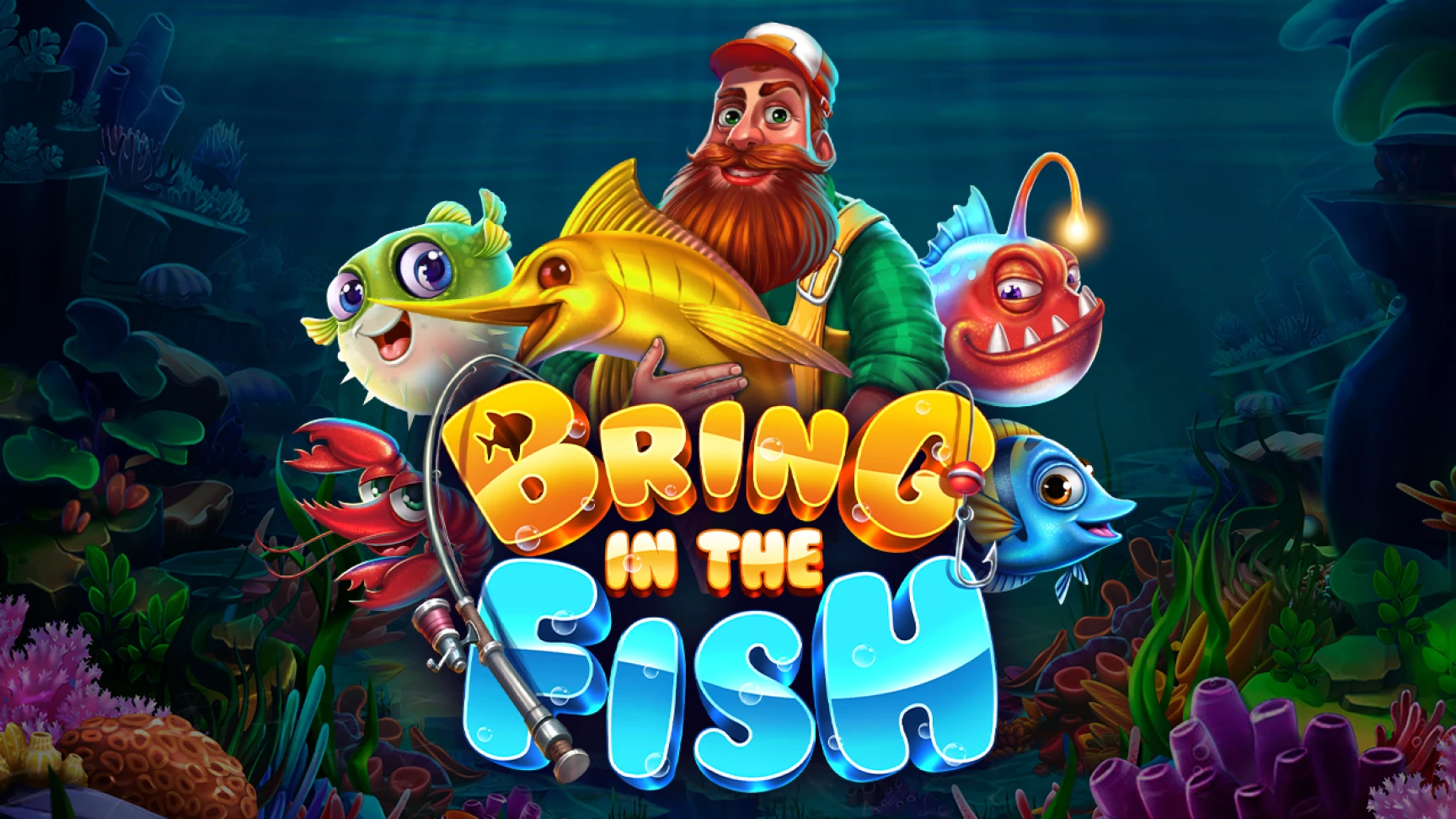 The promotional header for Bring in the Fish, an online slot game on Betty.ca.
