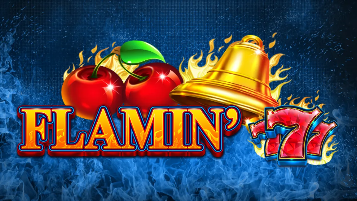 The promotional header for Flamin' 7's, an online slot game on Betty.ca.