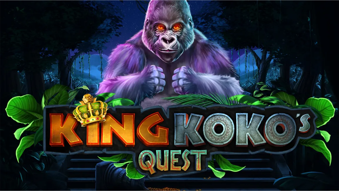 The promotional header for King Koko's Quest, an online slot game on Betty.ca.