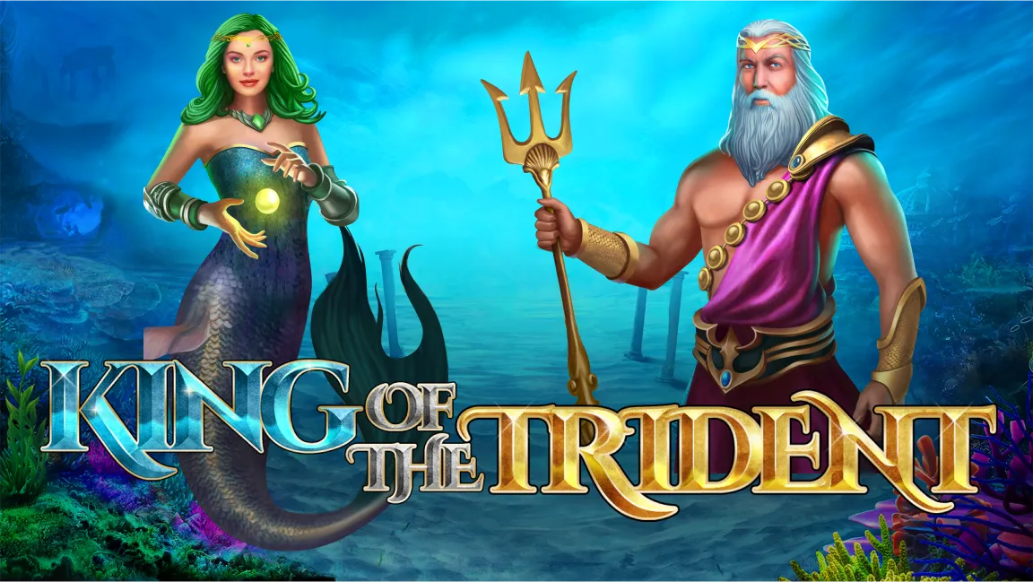 The promotional header for King of the Trident, an online slot game on Betty.ca.